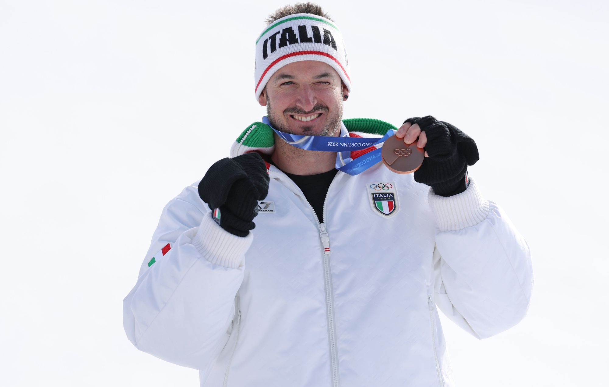 Bronze medallist Dominik Paris of Team Italy