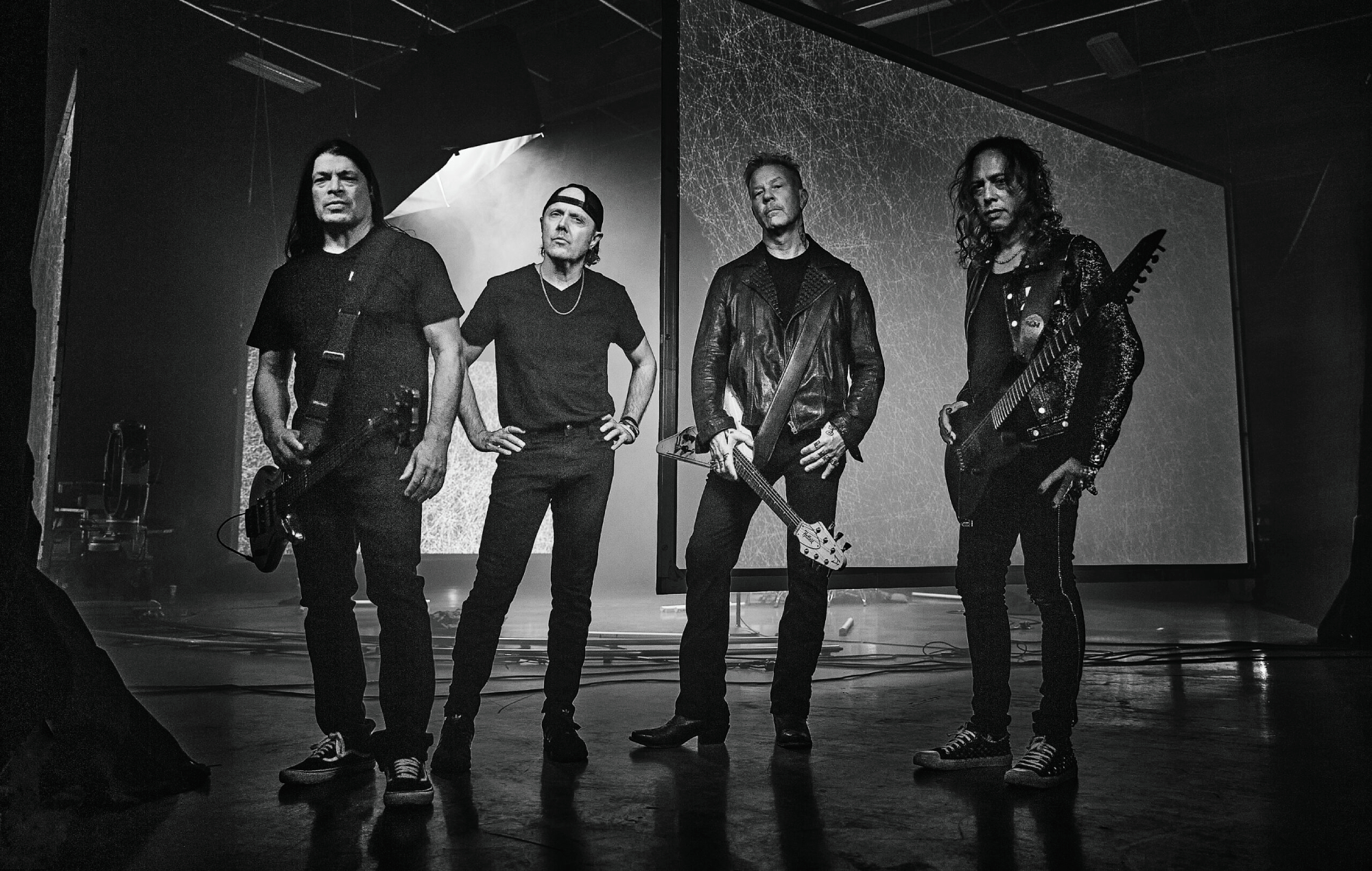 Metallica press photograph, by Tim Saccenti