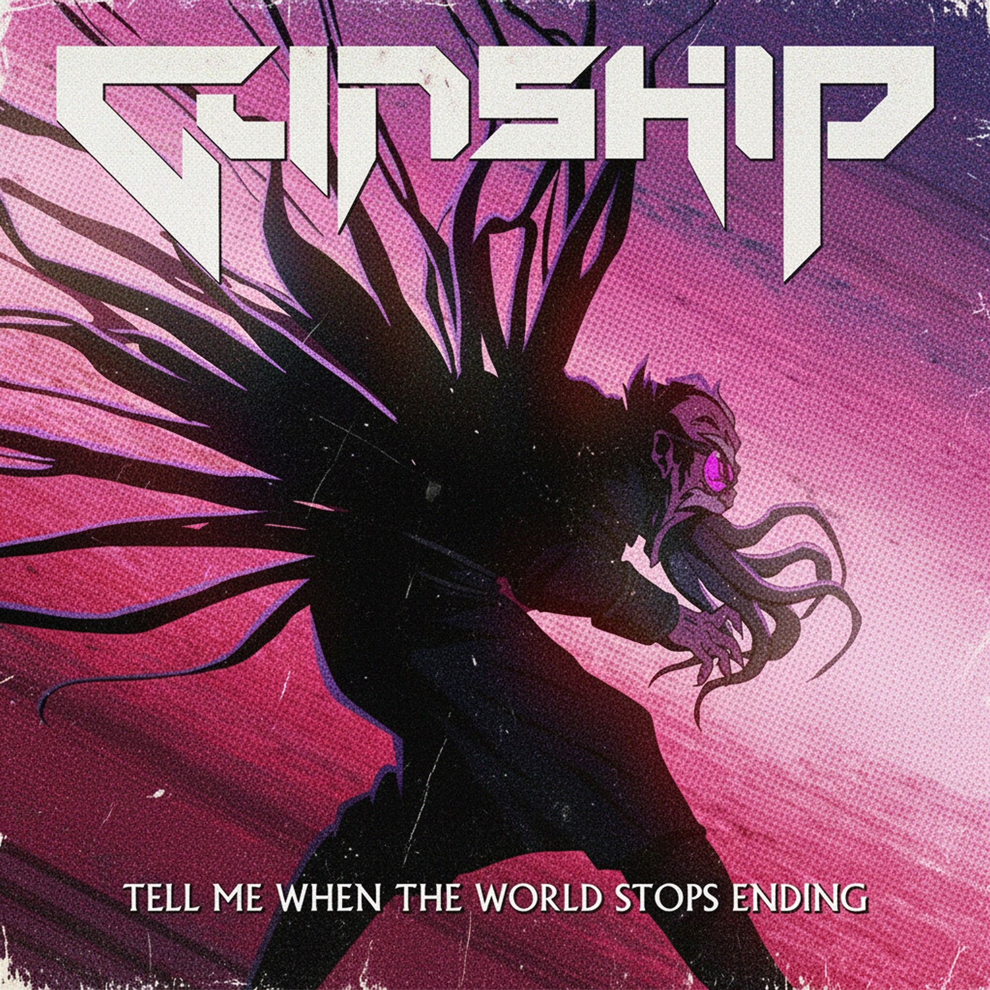 Gunship – 'Tell Me When The World Stops Ending' art