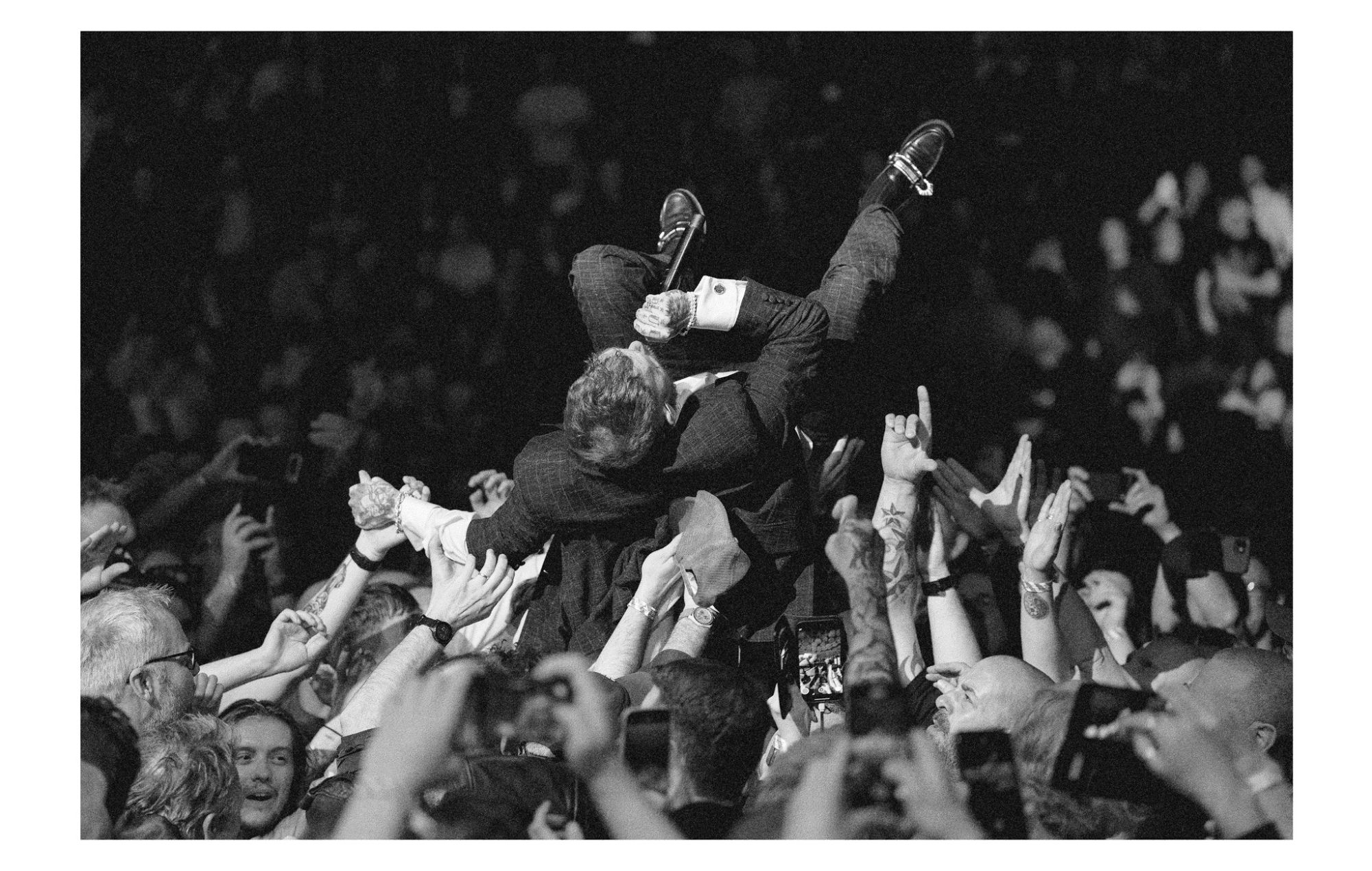 Frank Carter 2026 'Good Energy' TCT Royal Albert Hall print. CREDIT: Press