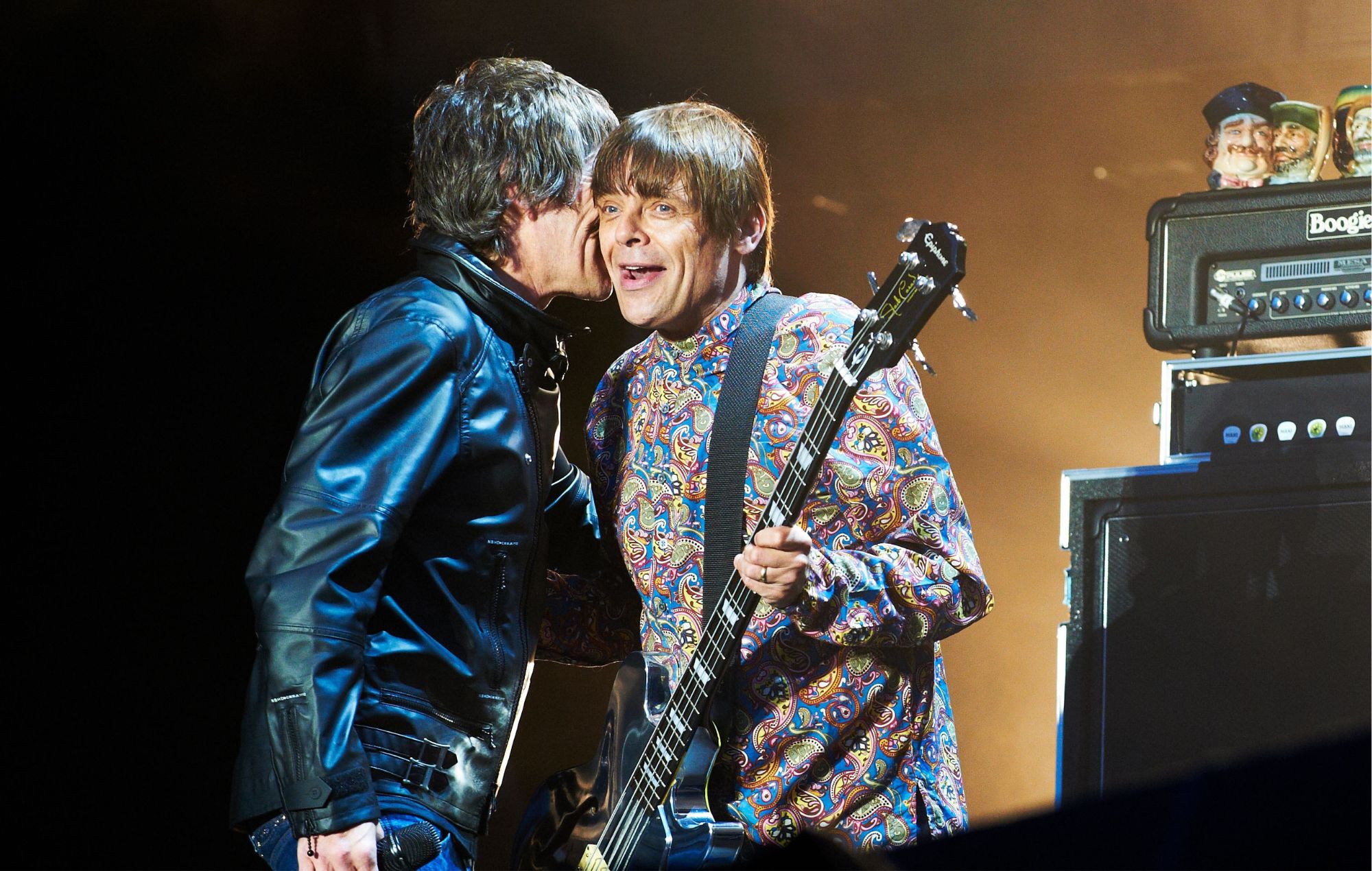 Ian Brown and Mani (R) of The Stone Roses