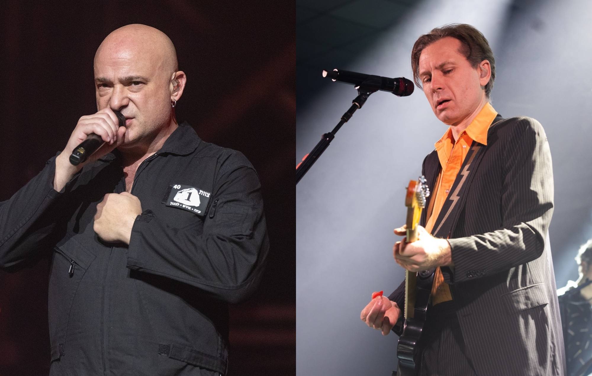 David Draiman of Disturbed and Franz Ferdinand frontman Alex Kapranos