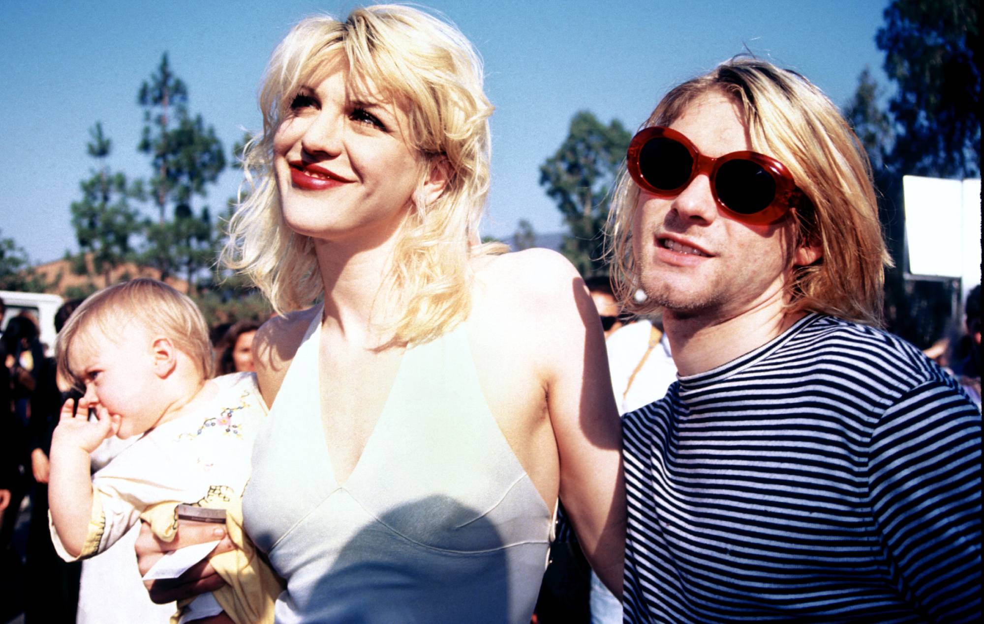 Courtney Love and Kurt Cobain
