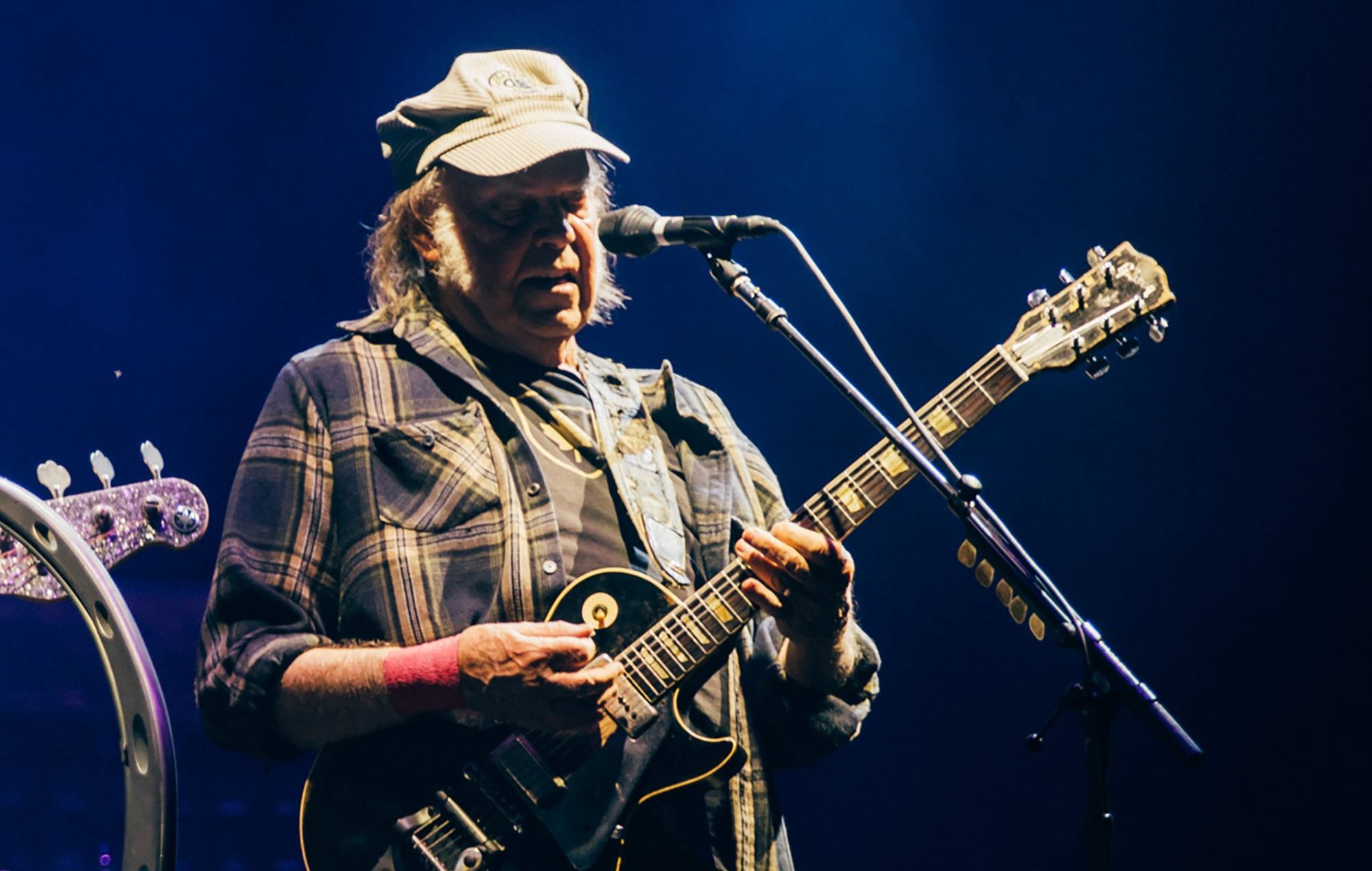 Neil Young live at Glastonbury 2025, photo by Derek Bremner