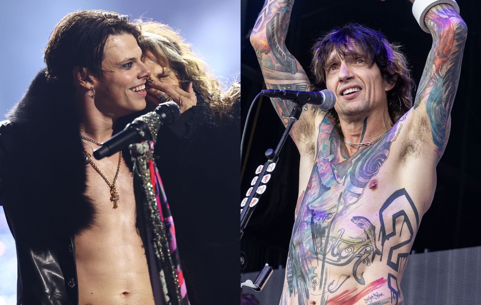 Yungblud and Steven Tyler at 2025 VMAs and Justin Hawkins of The Darkness on tour in 2025