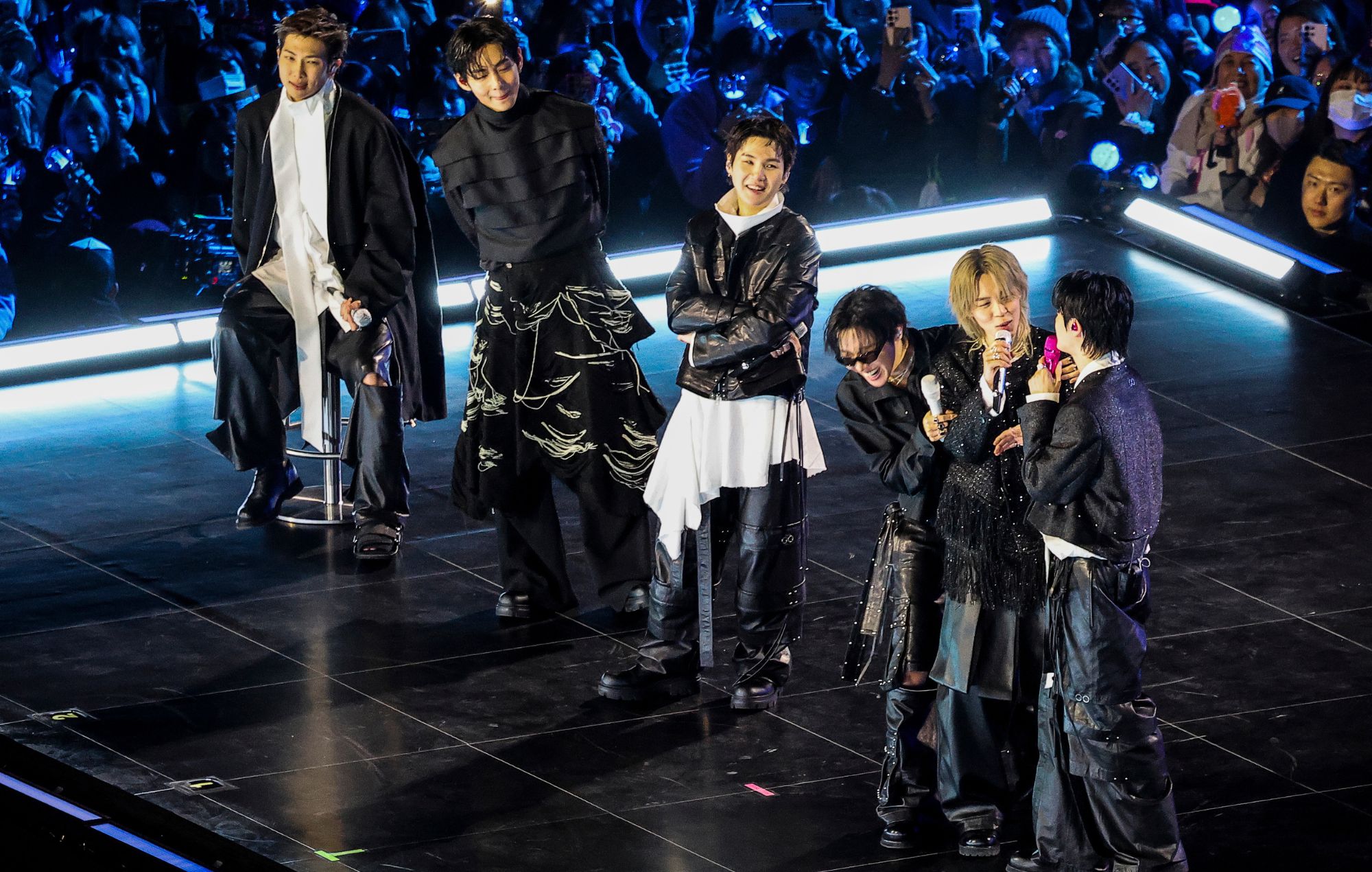 K-pop boy band BTS perform live in 2026