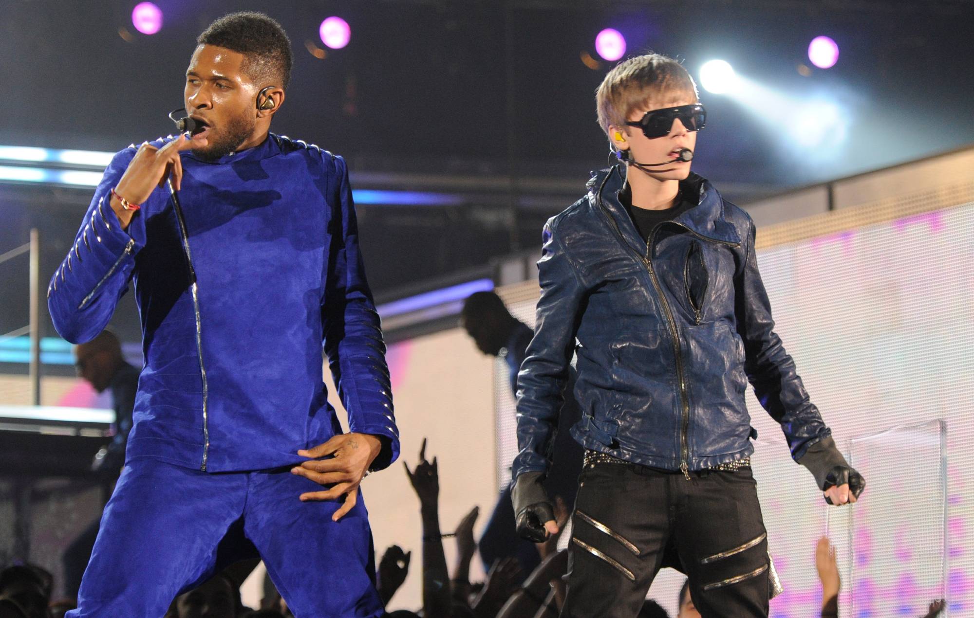 Usher and Justin Bieber