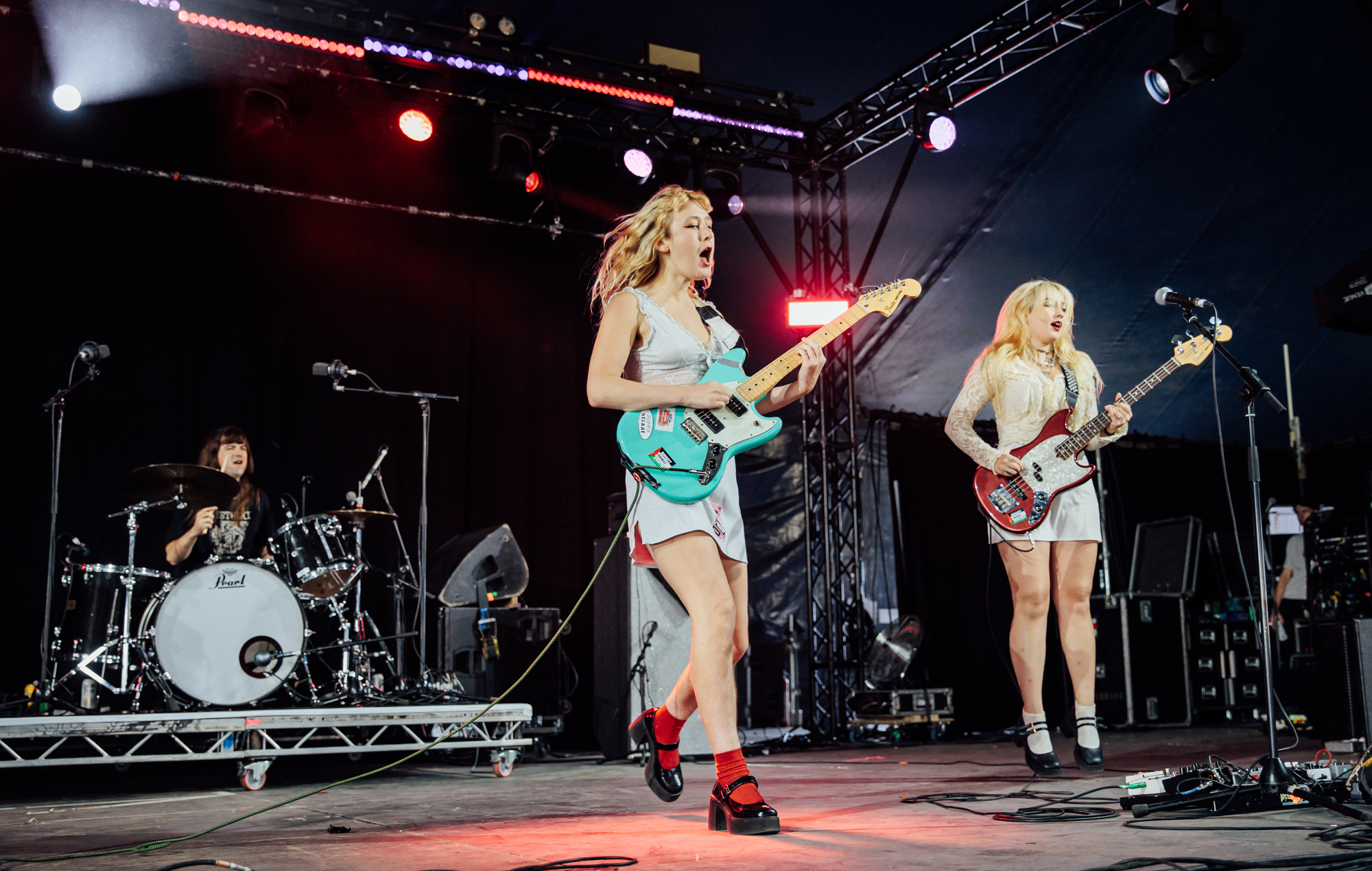 Lambrini Girls live at Reading 2024, photo by Andy Ford