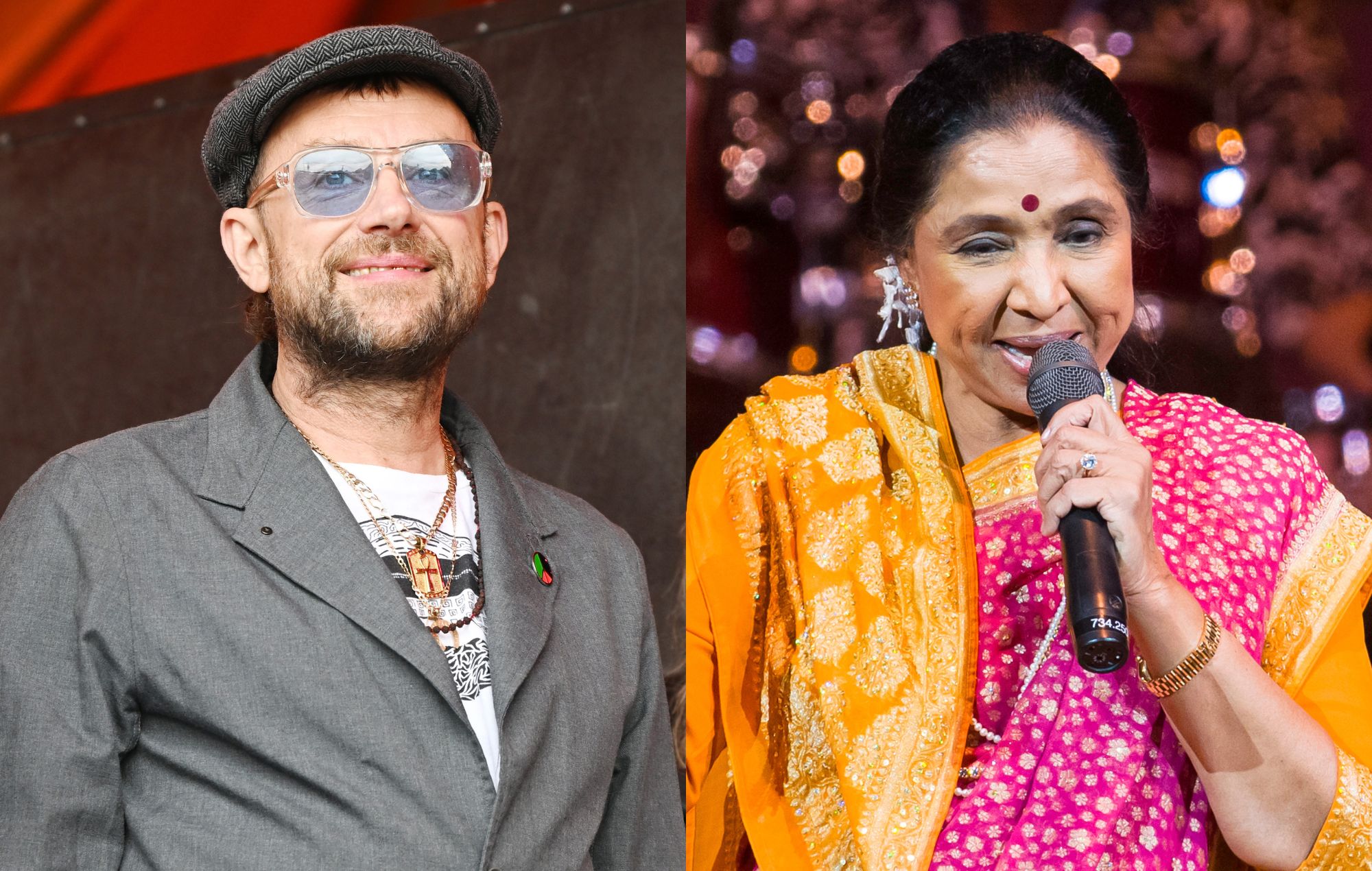 Damon Albarn and Asha Bhosle