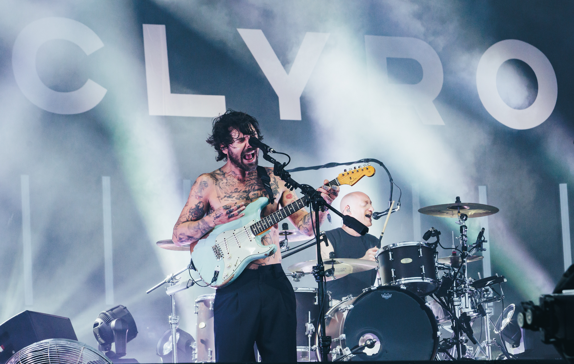 Biffy Clyro live at Glastonbury 2025, photo by Andy Ford
