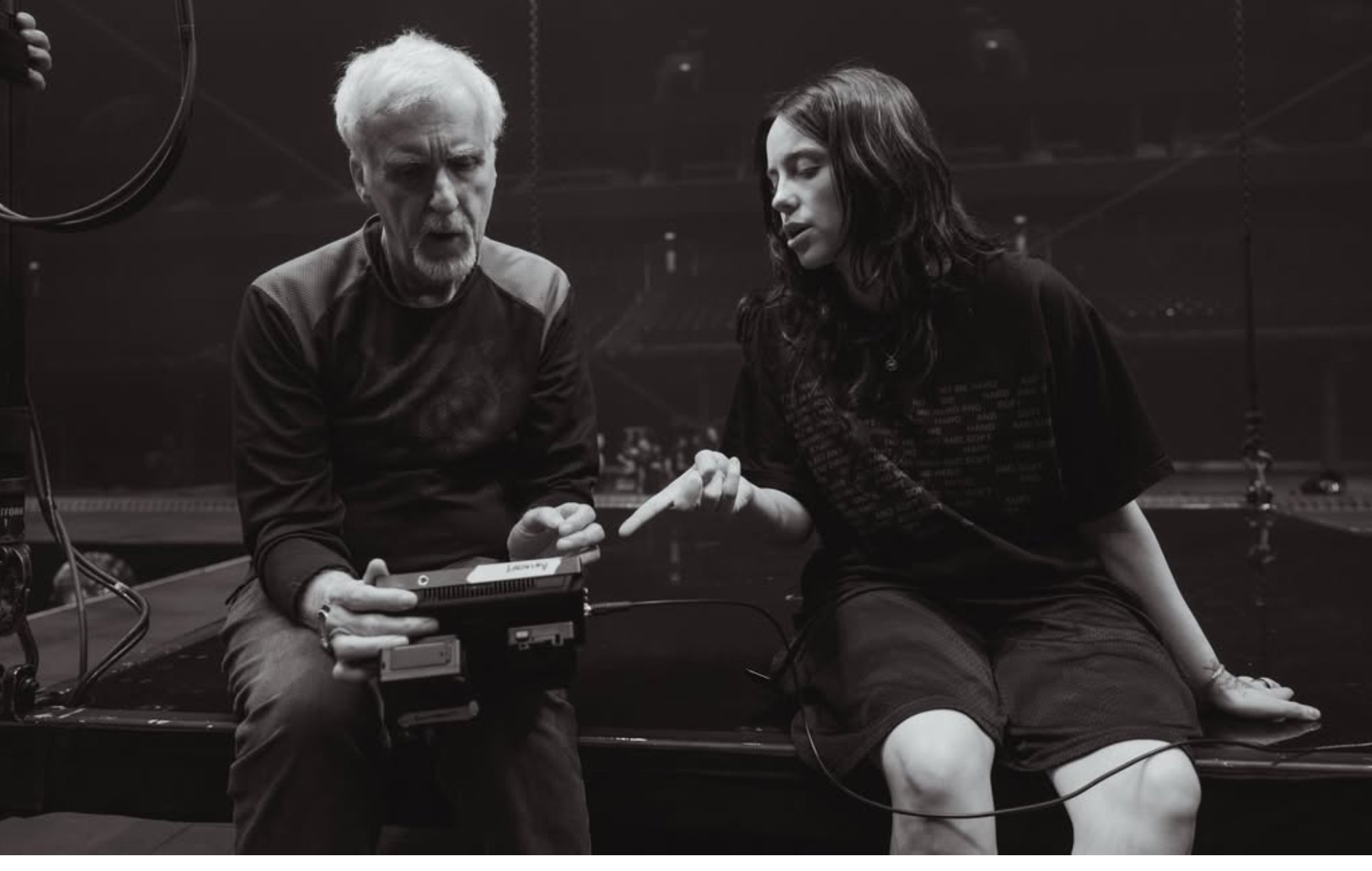 James Cameron and Billie Eilish