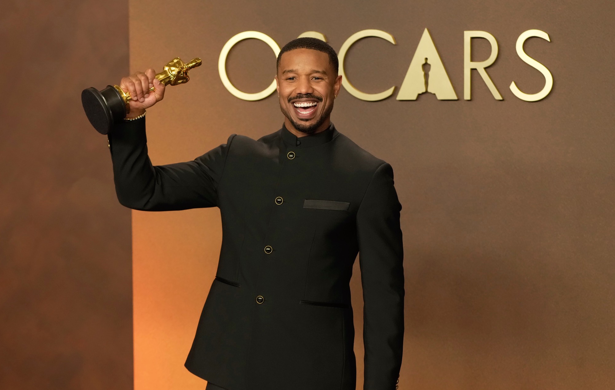 Michael B. Jordan, winner of the Best Actor Award for 'Sinners'