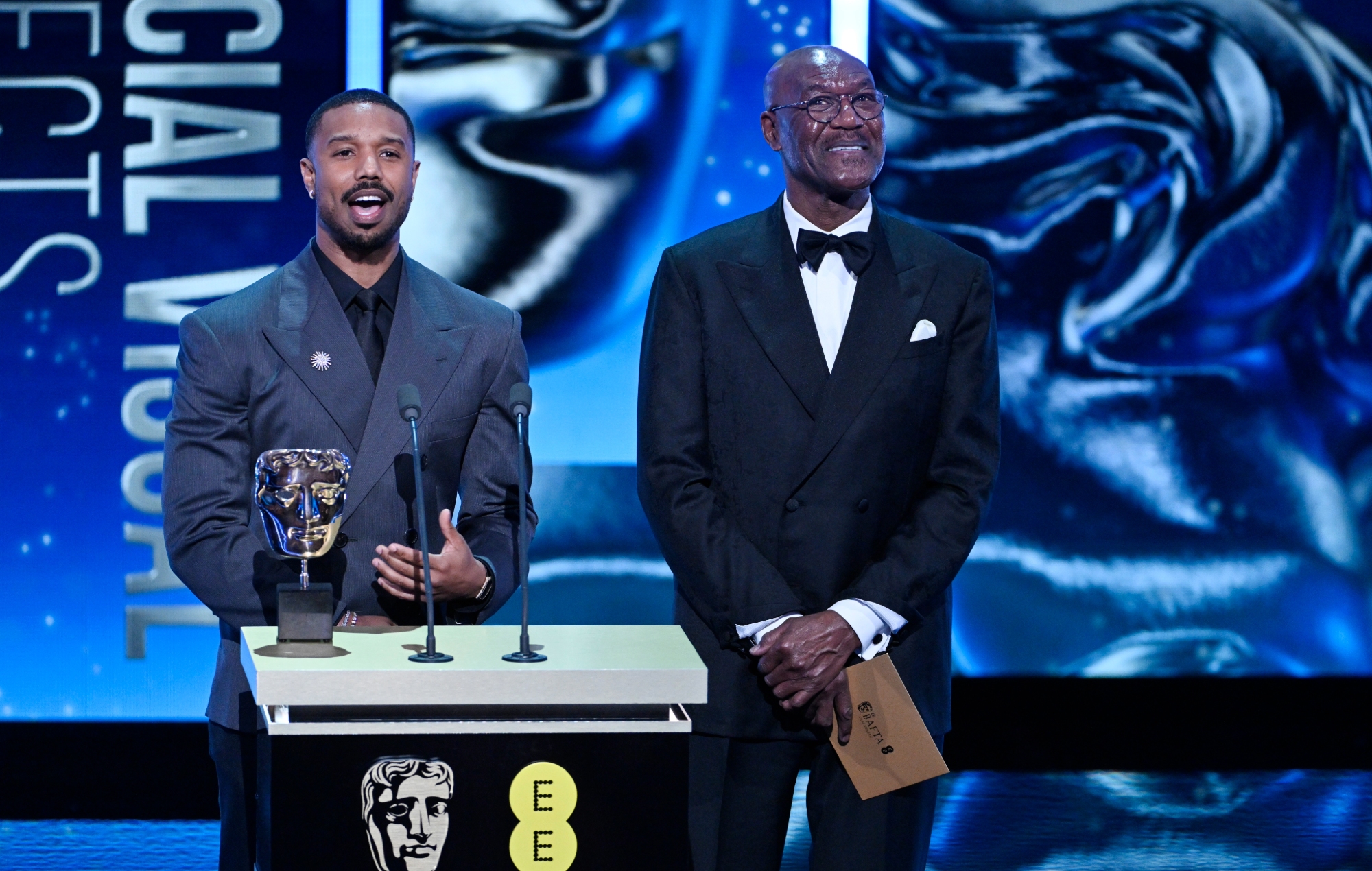 Michael B. Jordan and Delroy Lindo at the BAFTA Awards