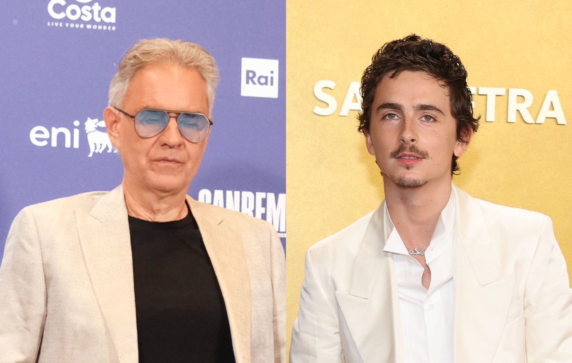 Andrea Bocelli Timothee Chalamet