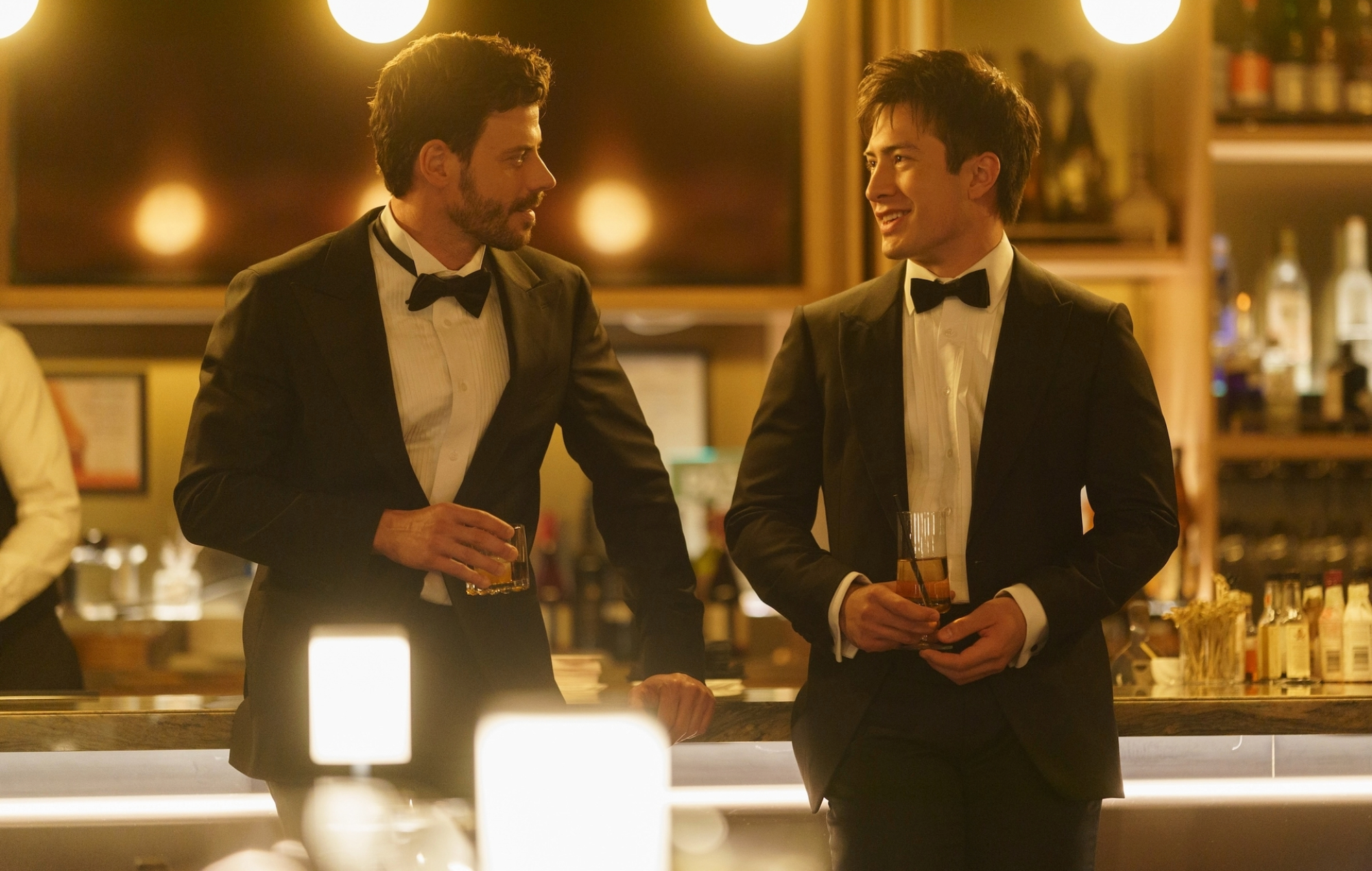 François Arnaud and Hudson Williams in 'Heated Rivalry'