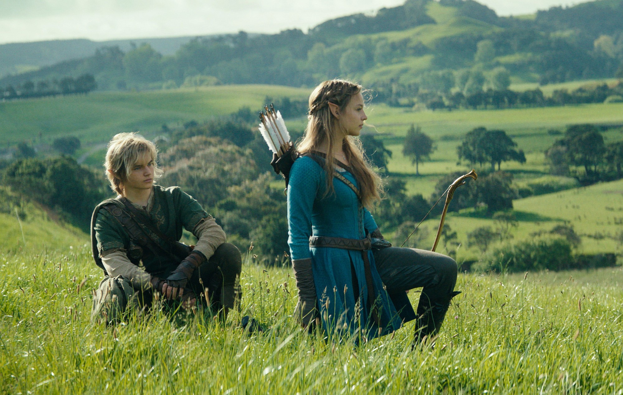 Bo Bragason (Princess Zelda) and Benjamin Evan Ainsworth (Link) in 'The Legend Of Zelda'.