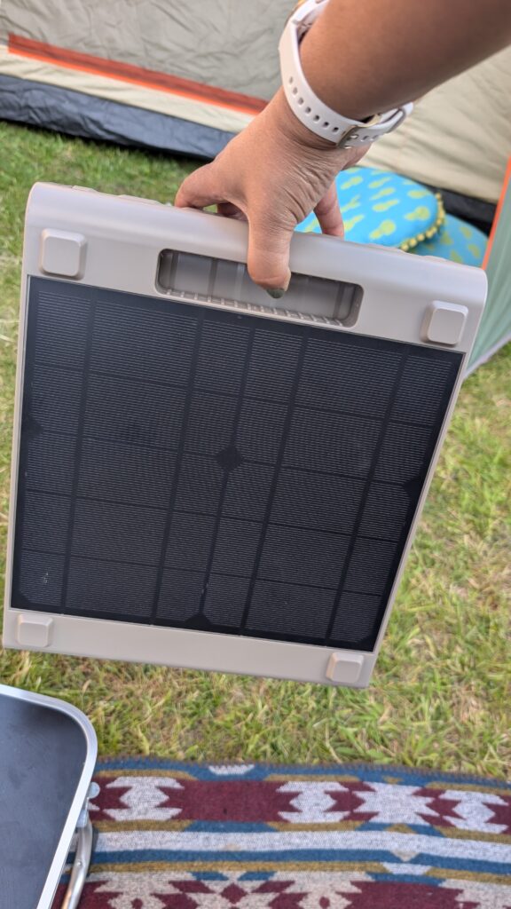 ITEHIL Portable Solar Electric Fan, 10000mAh Rechargeable Battery