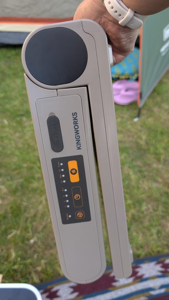 ITEHIL Portable Solar Electric Fan, 10000mAh Rechargeable Battery campnig fan review