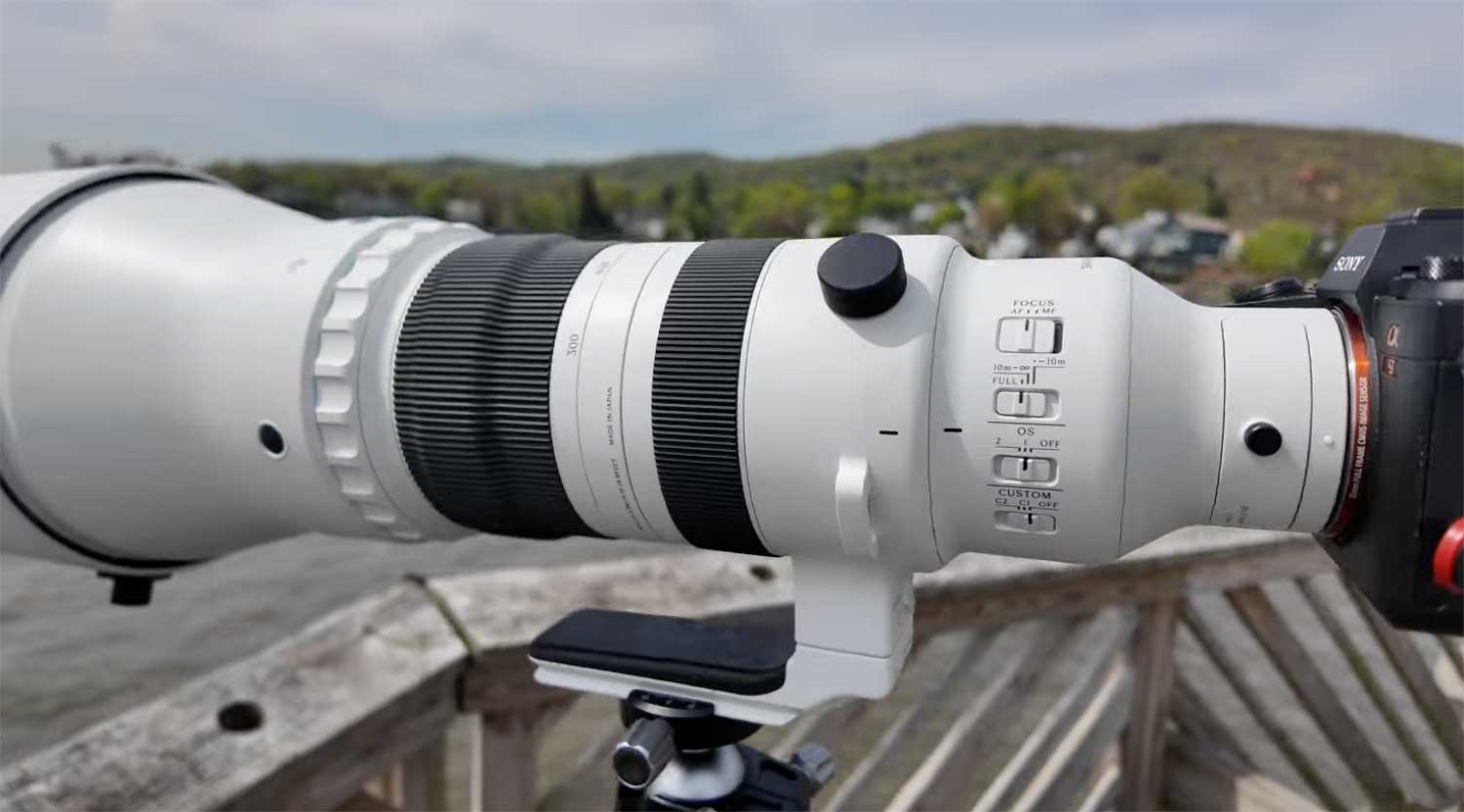 Photo of the Sigma 300-600mm lens