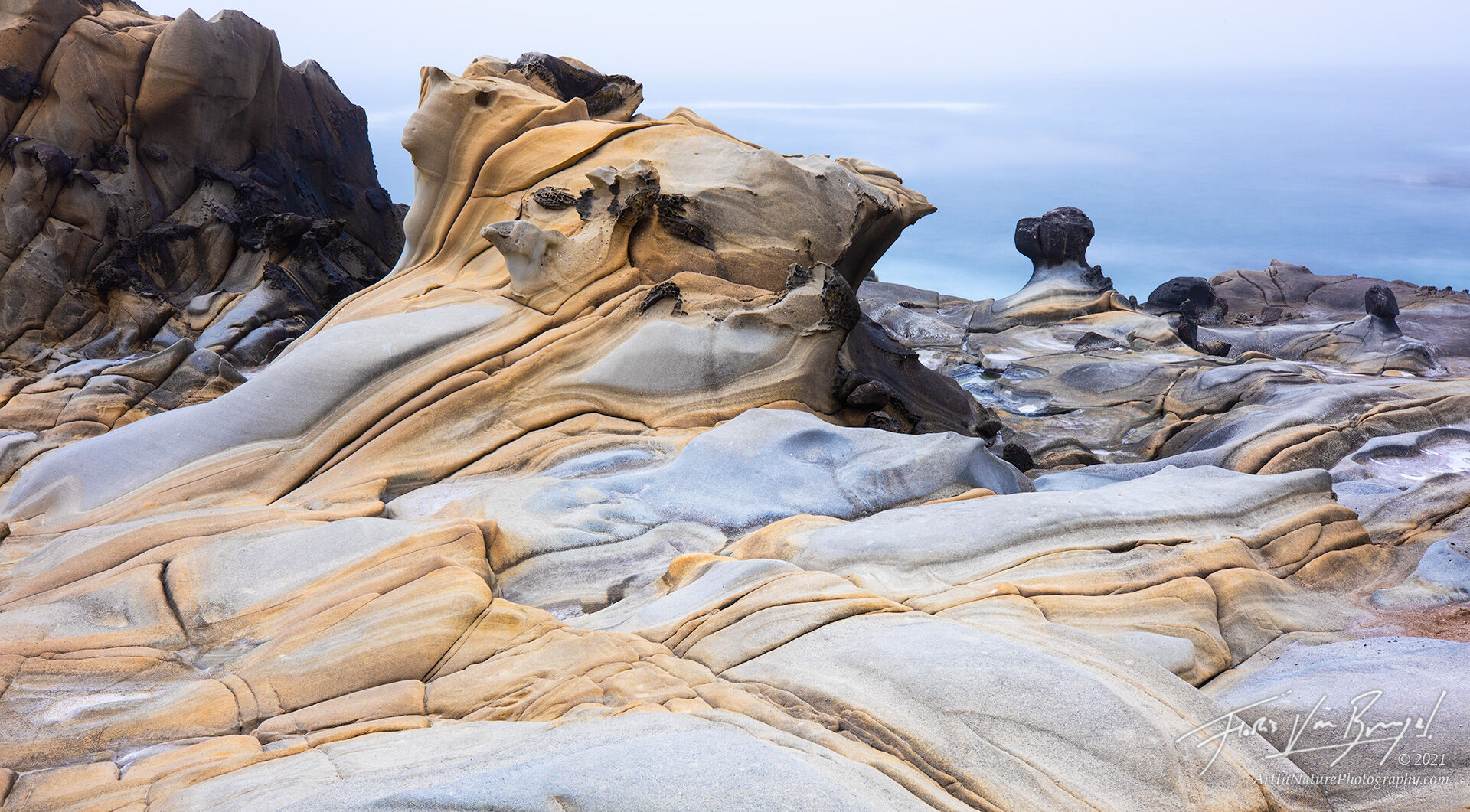 Salt Point State Park, Coast, Sandstone