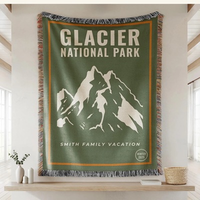 Glacier National Park Blanket