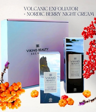 Viking Beauty Secrets Gift Set - Exfoliating Face Scrub & Night Cream