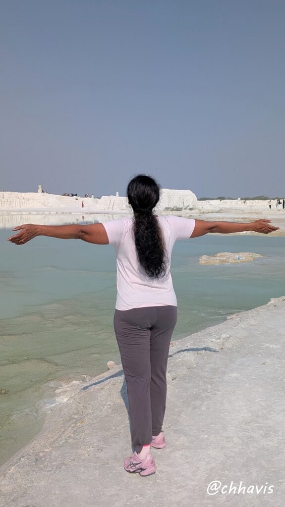 A woman poses at the Marble Dumping Yard at Kishangarh, Rajasthan, India