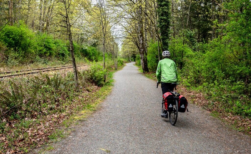 On the Cowichan Valley Trail on route to Ladysmith