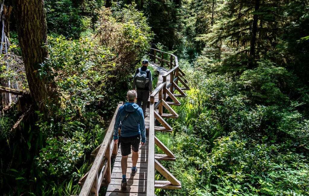 Easy hiking on well designed boardwalks
