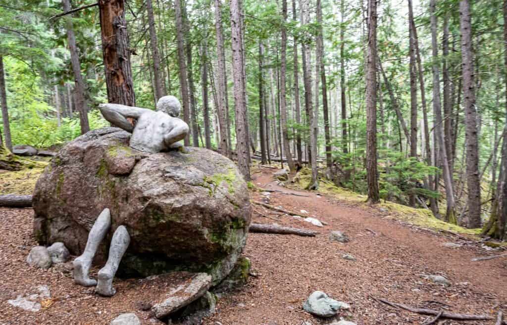 I think these Hide and Seek sculptures make the Kaslo River Trail a whole lot of fun especially for kids