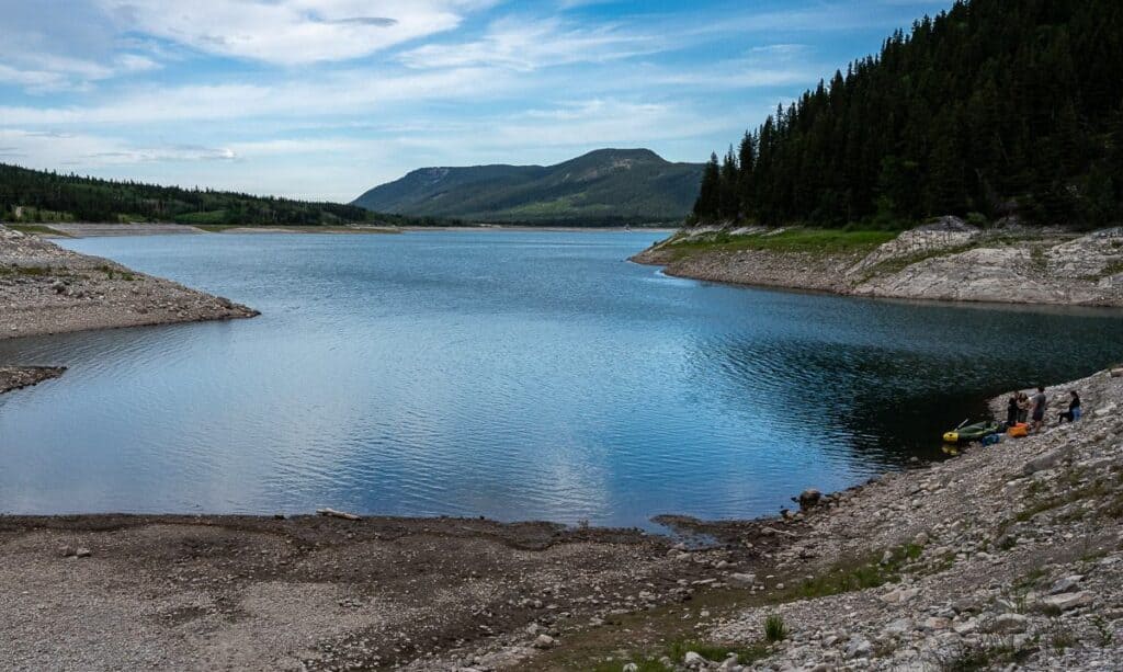 The view from Jewell Bay Backcountry Campground
