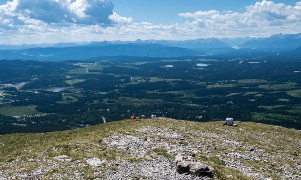 Lunch time view from the top of Coliseum Mountain near Nordegg