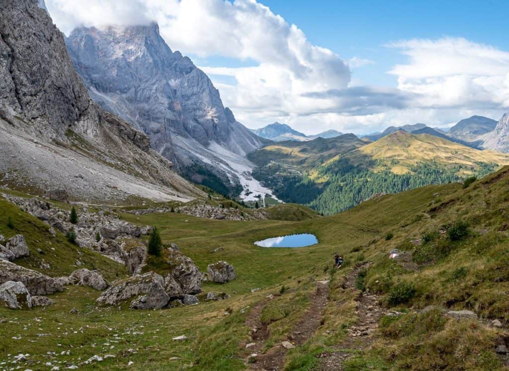 Heading for Venegiotta Pass