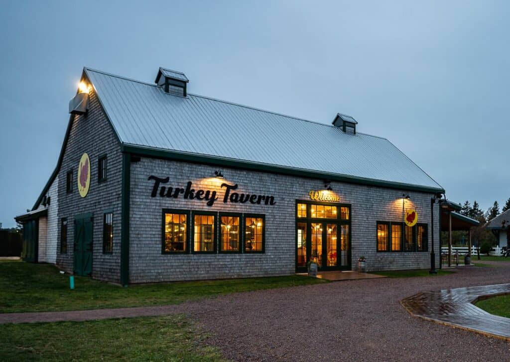 Dinner and bingo at the Turkey Tavern in Avonlea Village - the only restaurant of nine open in late September