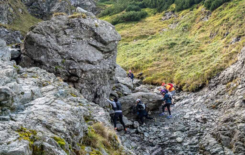 This area is quite slippery so take your time