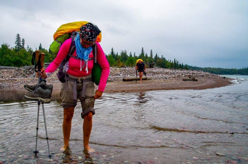 Crossing the White Gravel River
