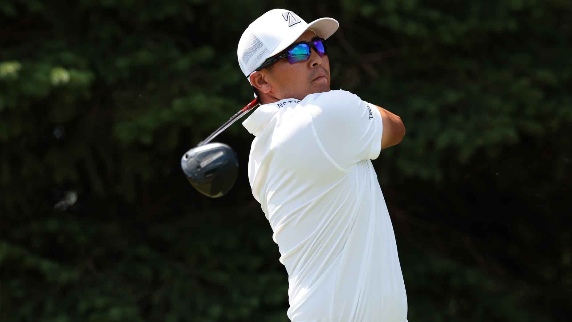 Kurt Kitayama hits a shot during the final round of the 3M Open