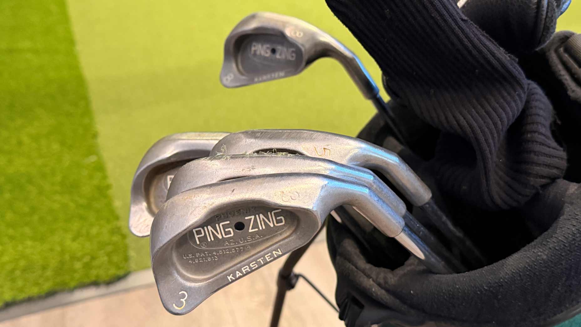 A set of Ping Zing irons.