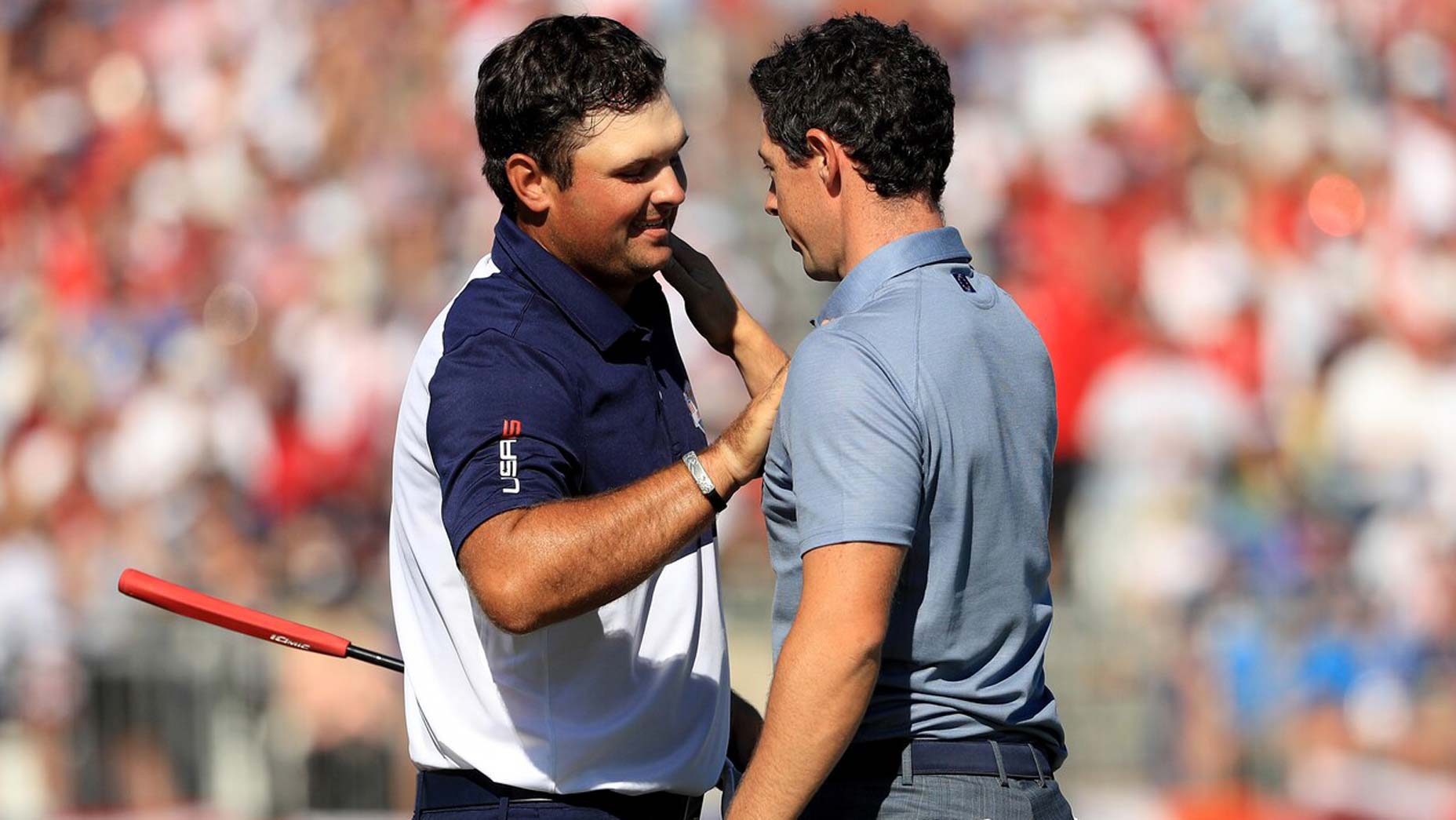 Reed and Rory at the 2016 Ryder Cup.
