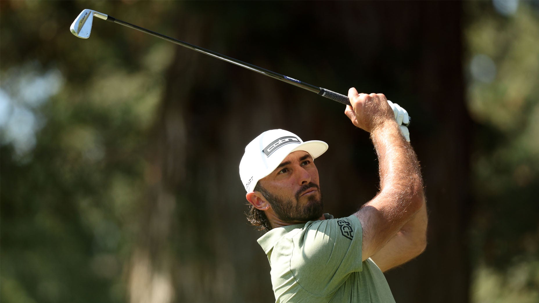 Max Homa with his 3DP printed Cobra King MB irons.