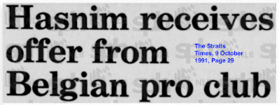 Hasnim Haron receives offer from Belgian pro club