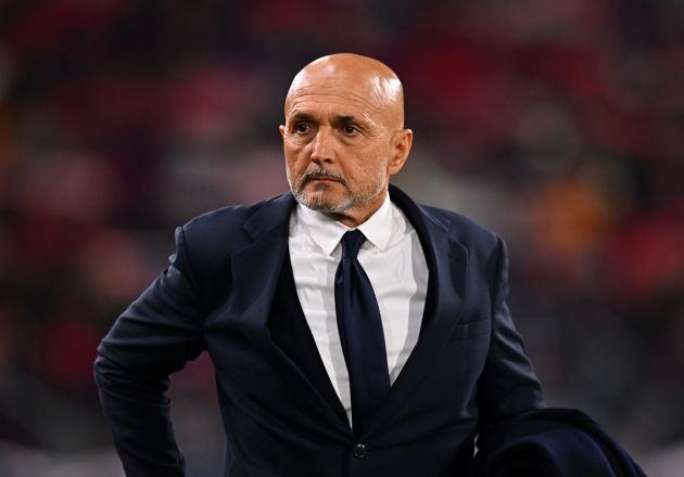 Luciano Spalletti on the sidelines