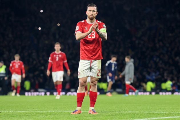 Pierre-Emile Hojbjerg with Denmark