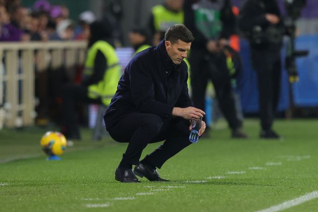 Thiago Motta looking miserable on the sidelines