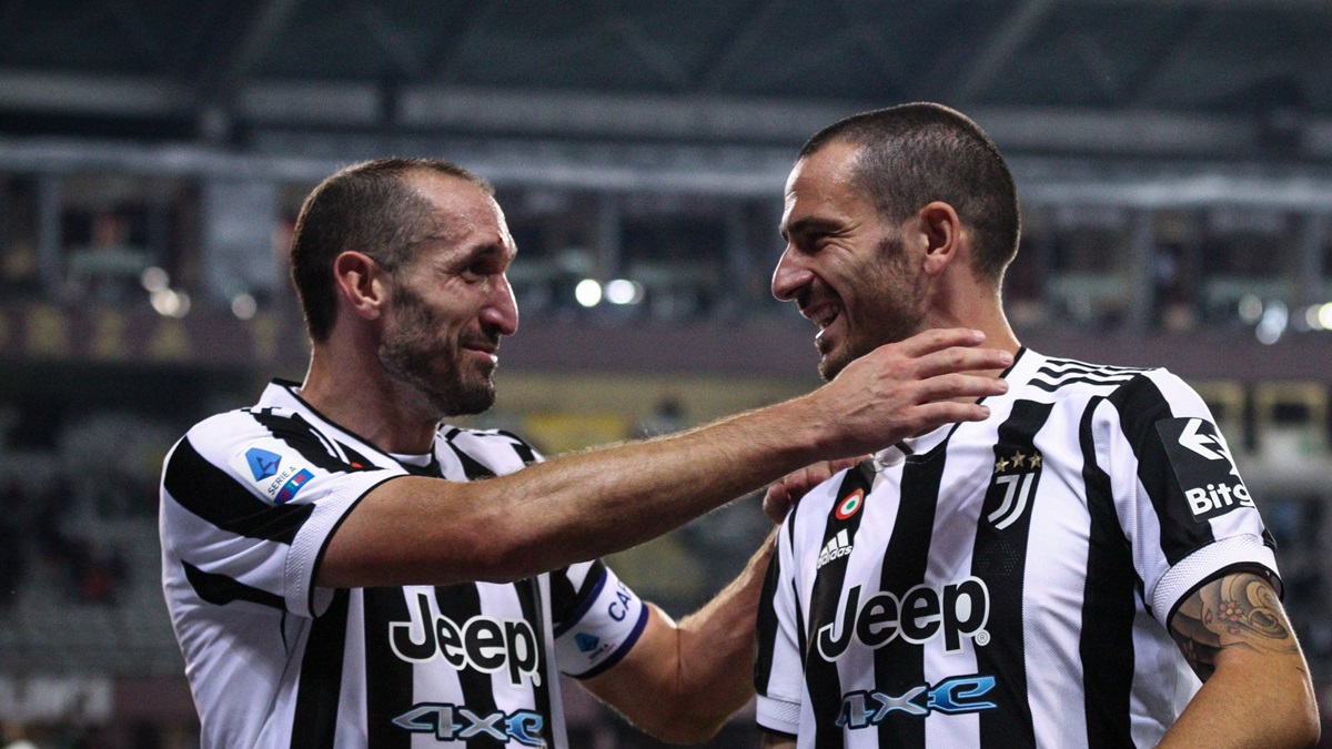 Bonucci and Chiellini during their times at Juventus