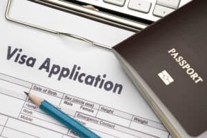 Visa,Application,Form,To,Travel,Immigration,A,Document,Money,For